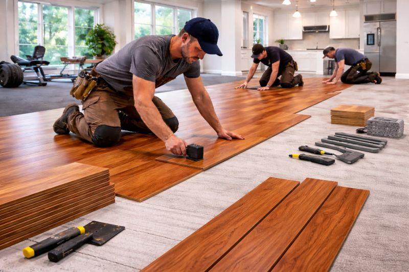 Cherry Floor Installation in Somerville, NJ