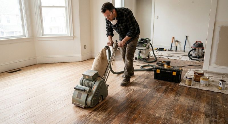 Hardwood Floor Renovation in Hunterdon County, NJ