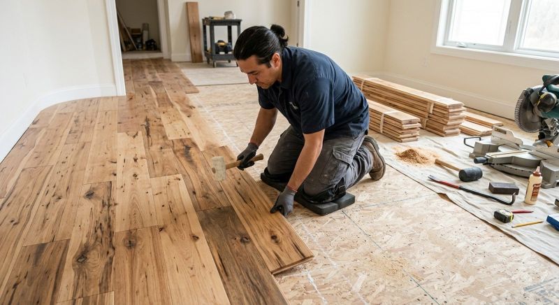 Hickory Floor Installation in Hunterdon County, NJ