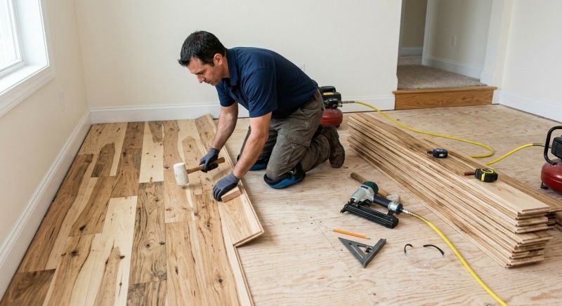 Hickory Floor Installation in Hunterdon County, NJ