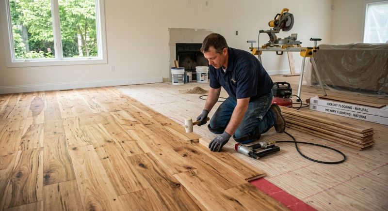 Hickory Floor Installation in Hunterdon County, NJ
