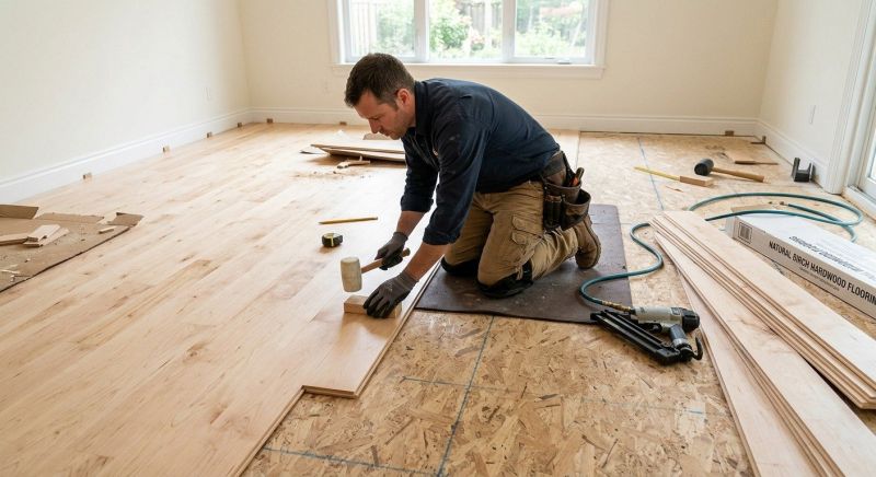Maple Flooring Installation in Dublin, PA