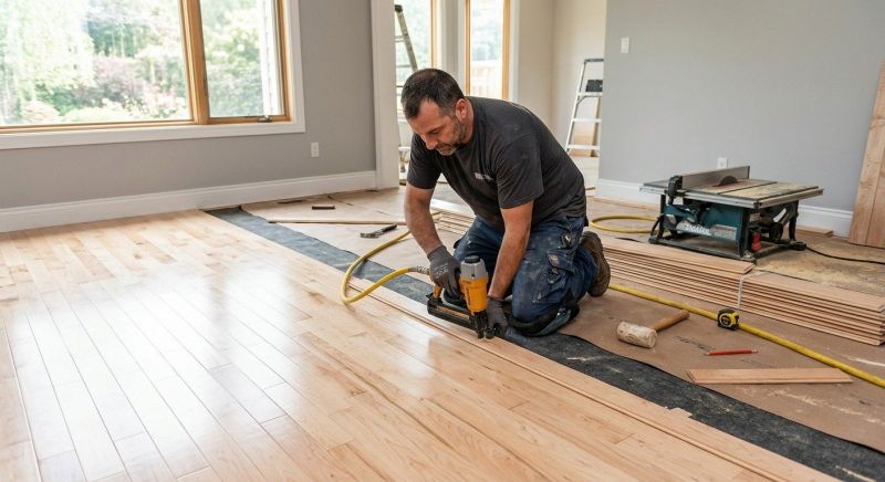 Maple Flooring Installation in Monroe Township, NJ