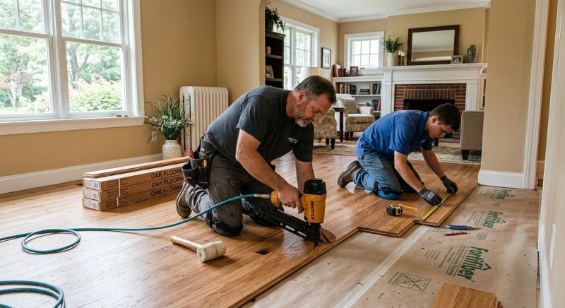 Oak Floor Installation in Bridgewater, NJ