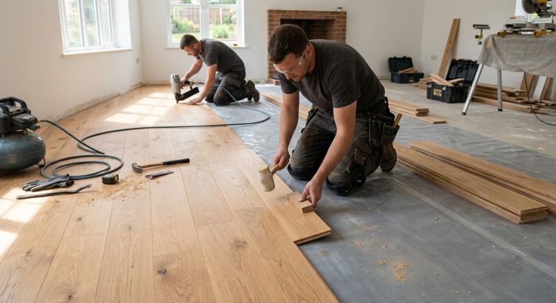 Oak Floor Installation in Newtown, PA