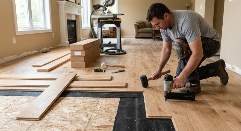 Oak Floor Installation in Perkasie, PA