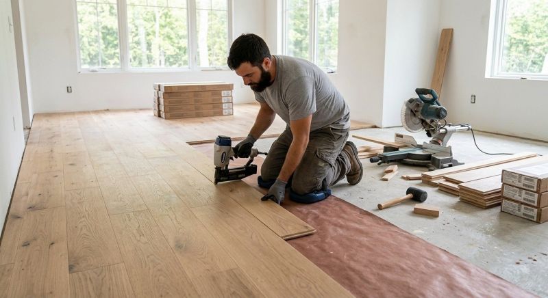 Oak Floor Installation in Warren, NJ