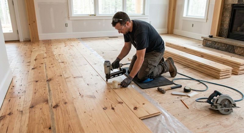 Pine Floor Installation in Hunterdon County, NJ