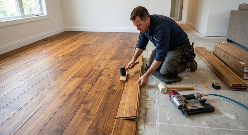Teak Flooring Installation in Hunterdon County, NJ