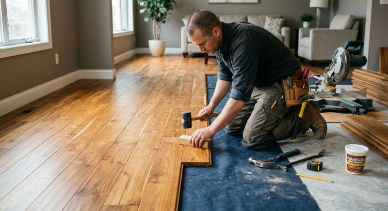 Teak Flooring Installation in Hunterdon County, NJ