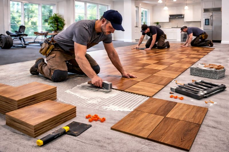 Teak Flooring Installation in Hunterdon County, NJ