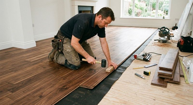 Walnut Flooring Installation in Hunterdon County, NJ