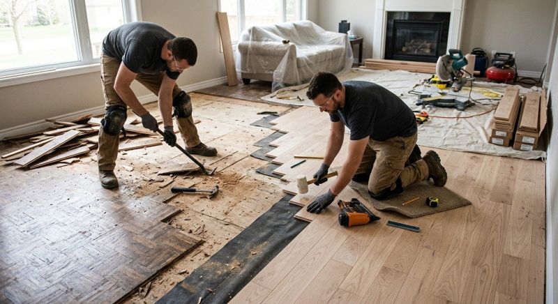 Wood Floor Replacement in Perkasie, PA